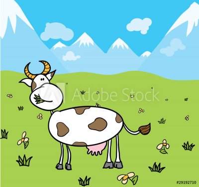 cow on a pasture