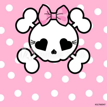 Cute Skull with bow