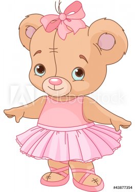 Cute Teddy Bear Ballerina - 900636414