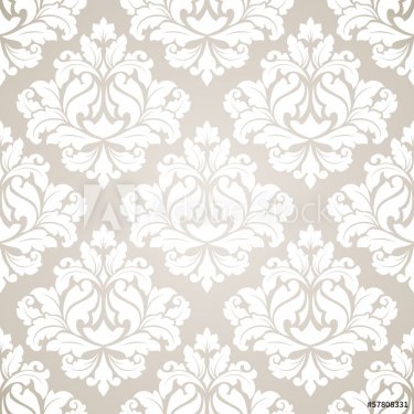 Damask seamless pattern for design. - 901140845