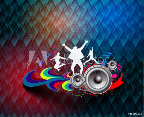 dance background for music event design. vector illustration.