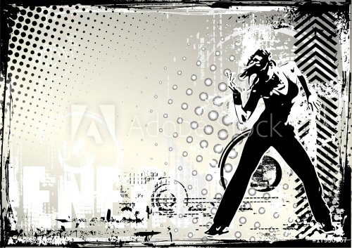 dance grungy background - 900905997