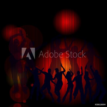 Dancing silhouette - 900564297