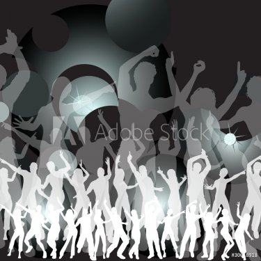Dancing silhouette - 900564298