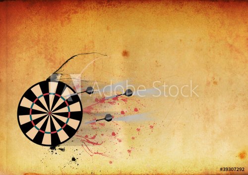 Darts Board background with space