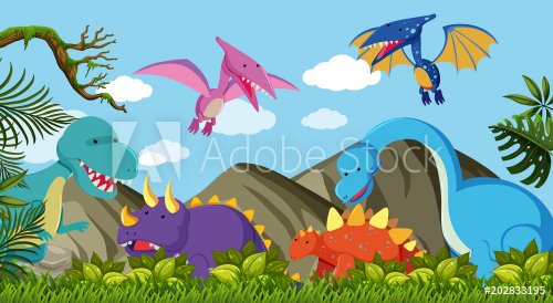 Different Kind of Dinosaur in Nature - 901151992