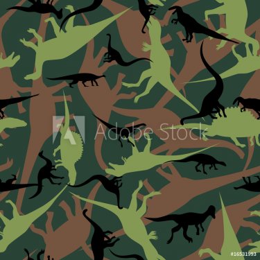 Dinosaur camouflage seamless pattern - 900458974