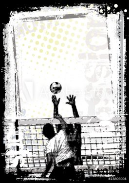 dirty beach volleyball poster 2