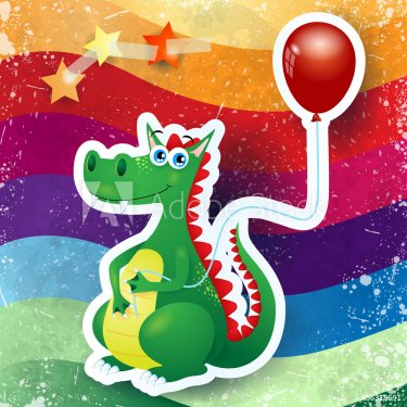 Dragon and balloon