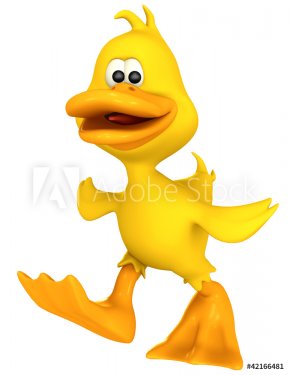 duck toon walking - 900454494