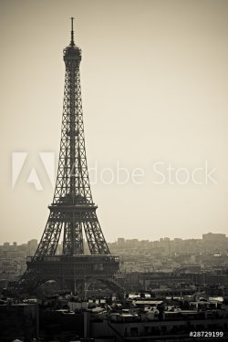 Eiffel Tower Hazy