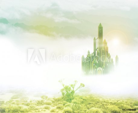 emerald city in mist 2 - 901146551