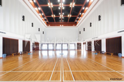 Empty sports court