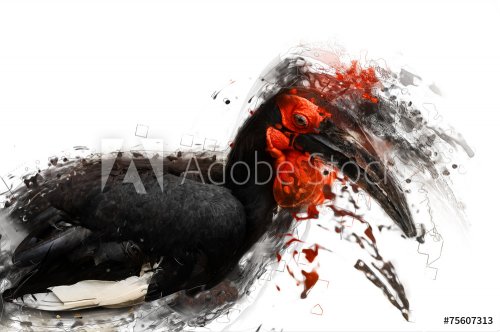 Exotic bird, abstract animal concept - 901153394