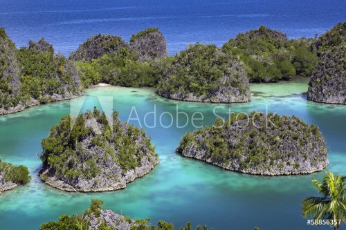 Exotic tropical islands Raja Ampat archipelago, West Papua - 901142461