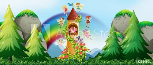 Fairies and castle - 901148010