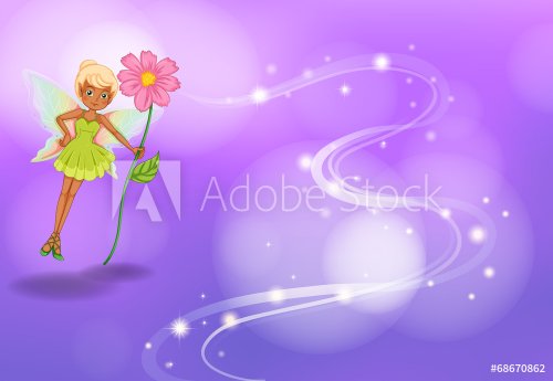 Fairy with flower - 901146373
