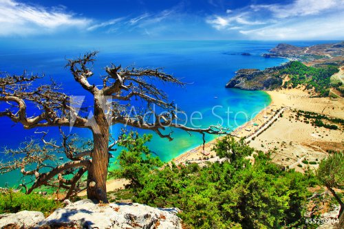 fantastic beaches of Greece, Rhodes island - 901143173