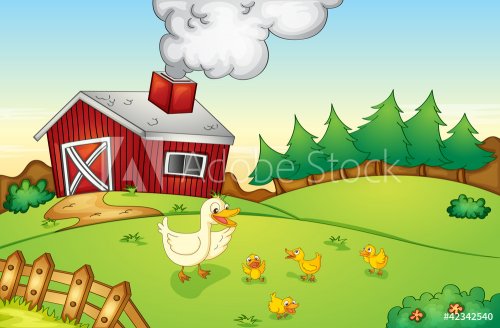 Farm scene - 900454209