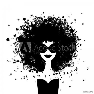 Fashion woman portrait for your design - 900459204