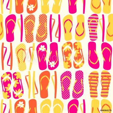 Flip-flops Seamless Pattern - 900597269