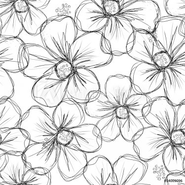 Floral seamless background for your design - 901140247