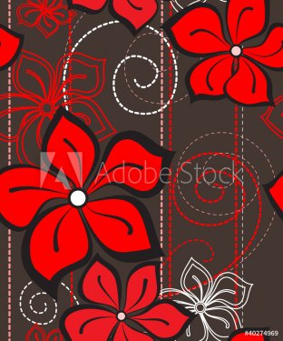 Floral seamless pattern - 900468936