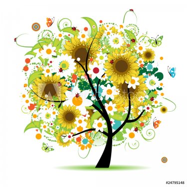 Floral tree beautiful - 900459125