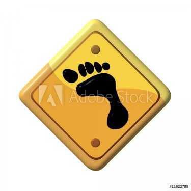 Foot sign - 901149099