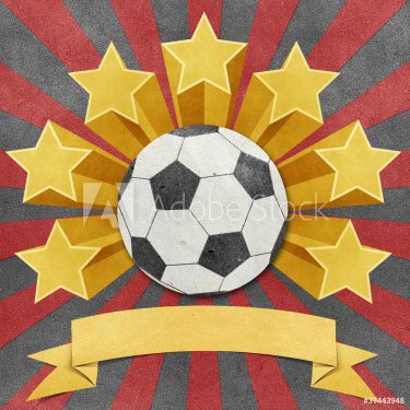 football star recycled papercraft background - 900498468