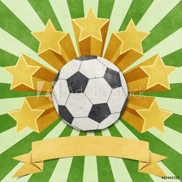 football star recycled papercraft background - 900498471