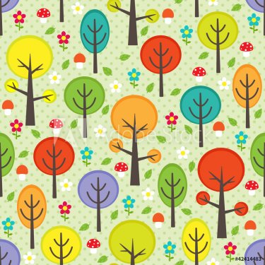 Forest seamless background - 900465769