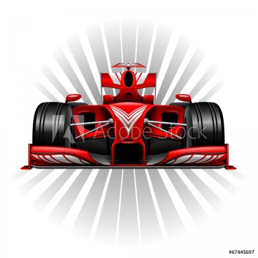 Formula 1 Red Racing Car