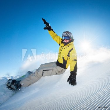 Freeride snowboarding photo - 900237687
