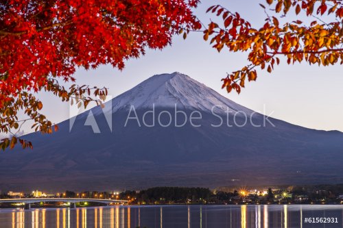 Fuji Mountain in the Autumn - 901142729