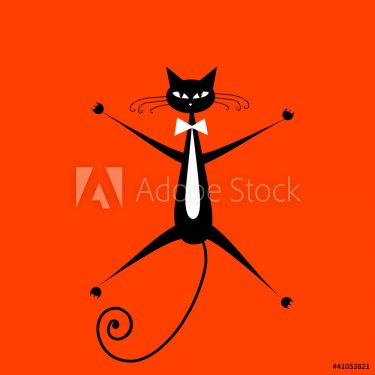 Funny cat for your design - 900459158