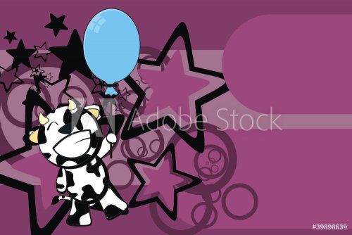 funny cow cartoon background2 - 900498969