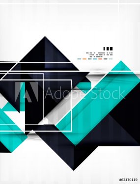 Geometric shape abstract business template - 901146903
