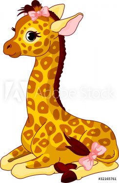 Giraffe Calf with bow - 900497990