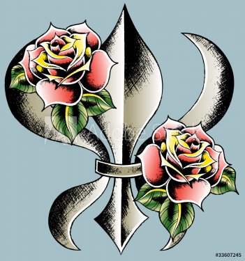 glory emblem with rose - 901154383