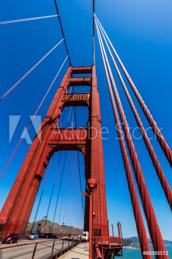 Golden Gate Bridge details in San Francisco California - 901144555