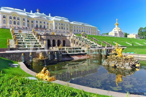 Grand cascade in Pertergof, Saint-Petersburg