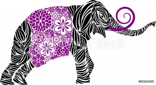Graphic elephant - 901154490