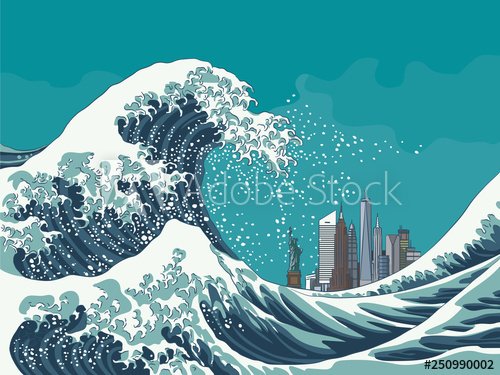 Great Wave off New York City - 901156250
