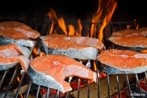 grilled salmon - 900437739