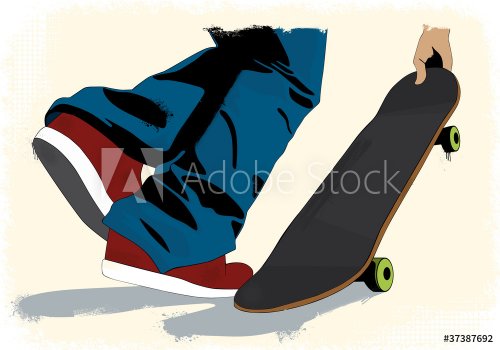 grunge styled skateboarding layout - 900570501