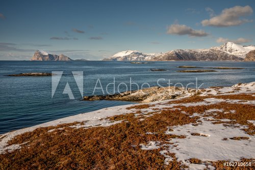 Haja ( Håja ) island from Hillesoya, Troms, Norway