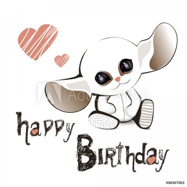 Happy Birthday funny lemur - 900882251