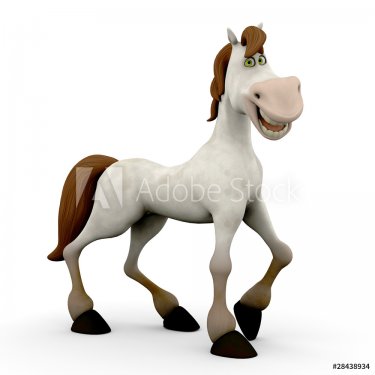 happy horse cartoon - 900454544
