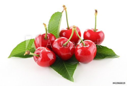 heap of cherry and leaf - 900623223